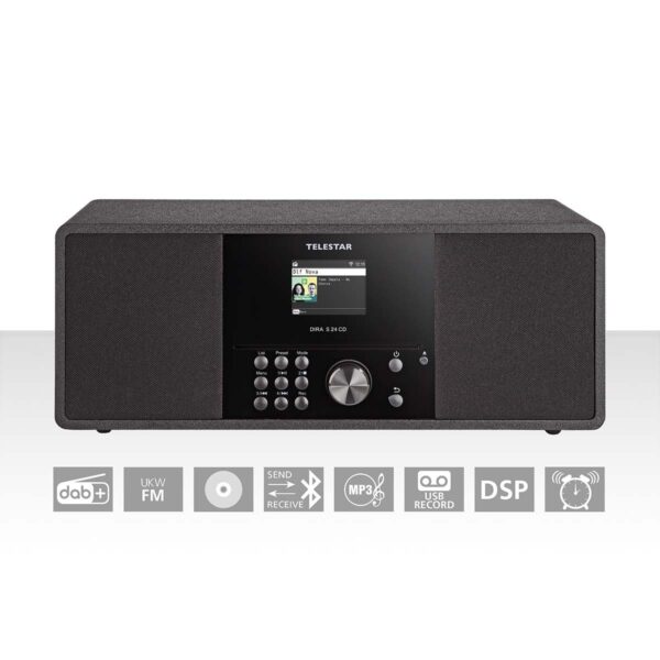 Telestar Telestar DIRA S 24 CD DAB+/FM Stereo Radio met CD-speler Zwart - 10-200-02
