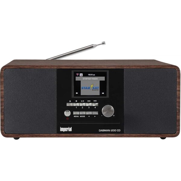 Imperial DABMAN i200 CD Multifunctionele radio DAB+ / FM / Internet / Bluetooth Houtlook - 22-235-00