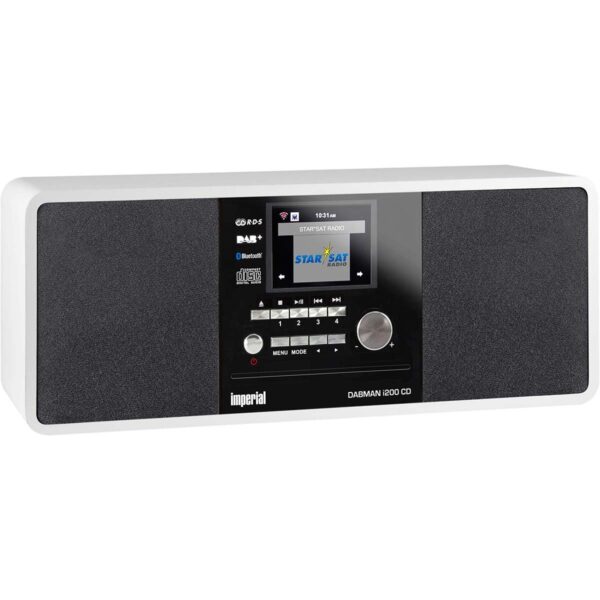 Imperial DABMAN i200 CD Multifunctionele radio DAB+ / FM / Internet / Bluetooth Wit - 22-237-00