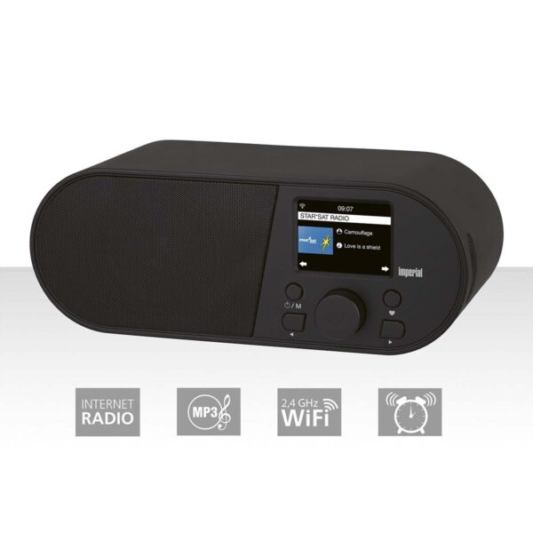 Imperial i105 Wi-Fi internetradio met 2,4 inch kleurenscherm, zwart - 22-315-00