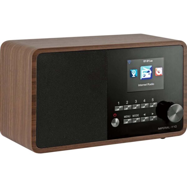Imperial i110 Wi-Fi internetradio met mediaspeler Functie Houtlook - 22-320-00