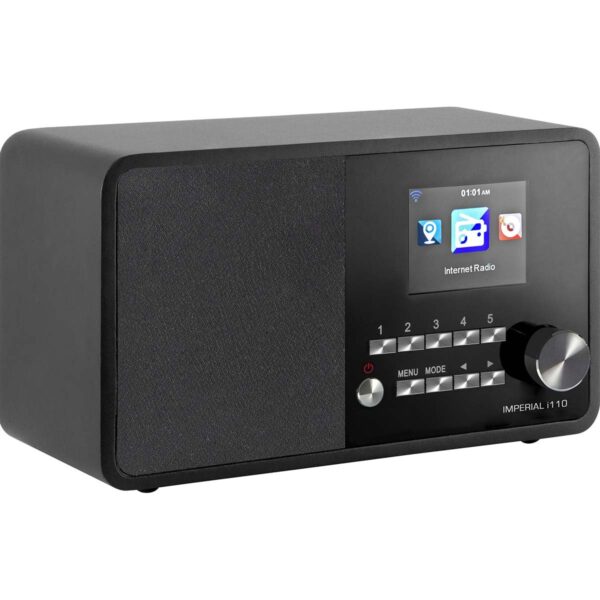 Imperial i110 Wi-Fi internetradio met mediaspeler Zwart - 22-321-00