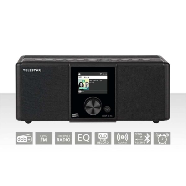 Telestar DIRA S21i+ EWF Multifunctionele Stereo Radio DAB+ / FM / Internet / Bluetooth Zwart - 30-221-02