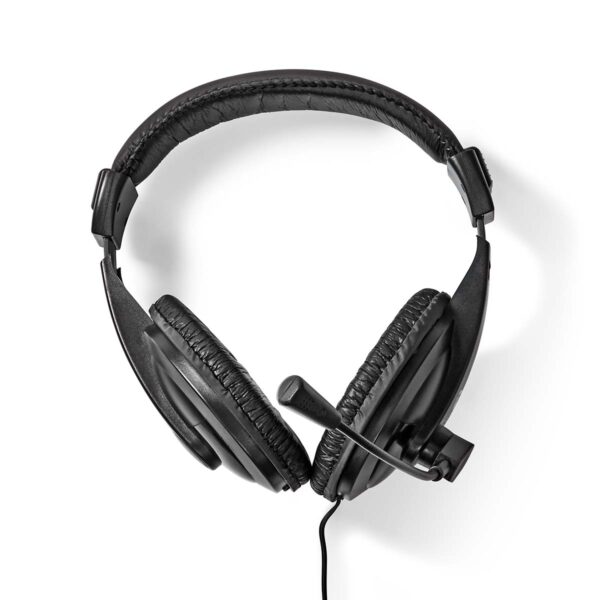 Nedis PC-Headset | Over-Ear | Stereo | 1x 3.5 mm / 2x 3.5 mm | Inklapbare Microfoon | Zwart - CHST210BK