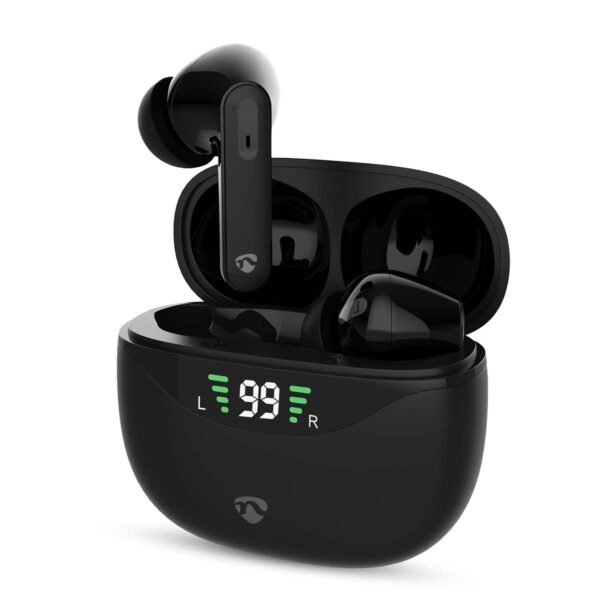 Nedis Volledig Draadloze Oordopjes | ANC (Active Noise Cancelling) | Bluetooth® | Maximale batterijduur: 30 uur | Aanraakbediening | Charging case |