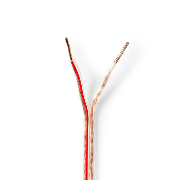 Nedis Speaker-Kabel | 2x 1.5 mm² | 100 m | Transparant | 1 stuks - CABR1500TR1000 CABR1500TR1000