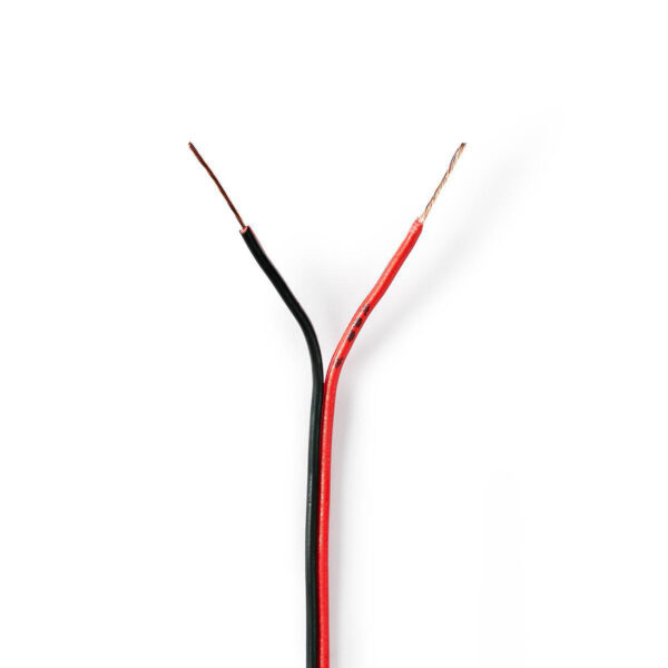 Nedis Speaker-Kabel | 2x 0.35 mm² | CCA | 100 m | Rood / Zwart | 1 stuks - CAGW0350BK1000 CAGW0350BK1000
