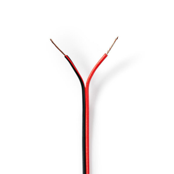 Nedis Speaker-Kabel | 2x 0.5 mm² | CCA | 100 m | Rood / Zwart | 1 stuks - CAGW0500BK1000 CAGW0500BK1000