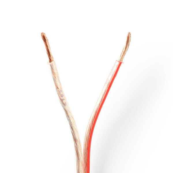 Nedis Speaker-Kabel | 2x 2.50 mm² | CCA | 100 m | Transparant | 1 stuks - CAGW2500TR1000 CAGW2500TR1000