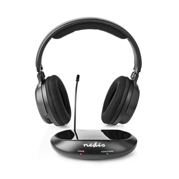 Nedis Draadloze TV-Koptelefoon | RF | On-Ear | Zwart | 1 stuks - HPRF200BK HPRF200BK