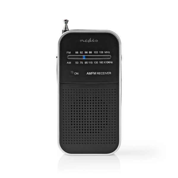 Nedis FM-Radio | Draagbaar Model | AM / FM | Analoog | 1.5 W | 1 stuks - RDFM1110SI RDFM1110SI
